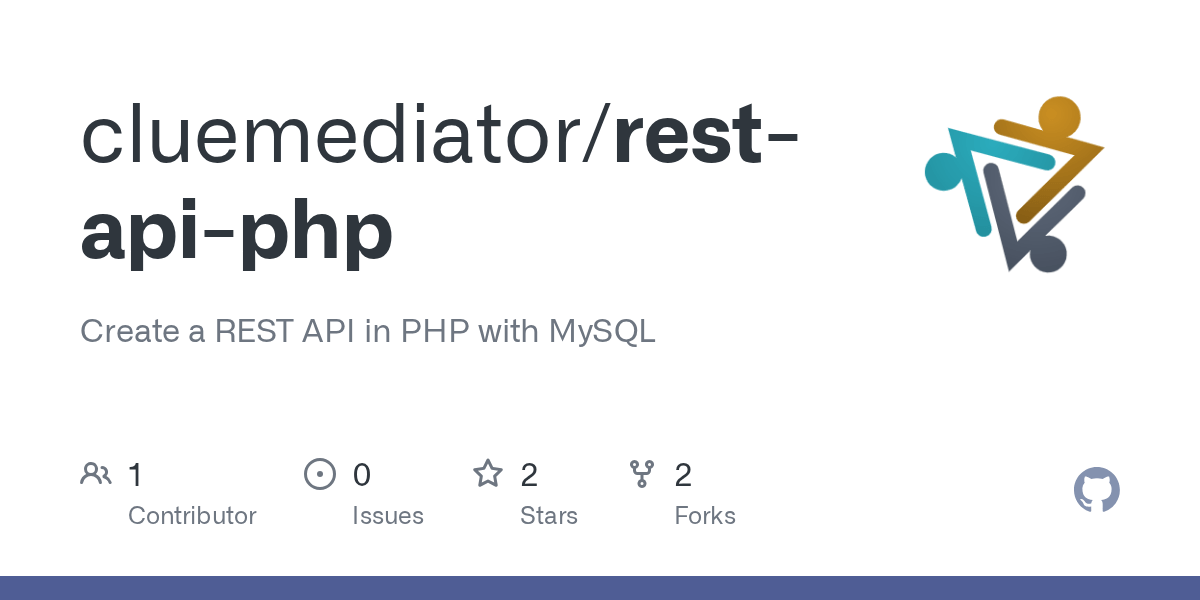 GitHub cluemediator/restapiphp Create a REST API in PHP with MySQL