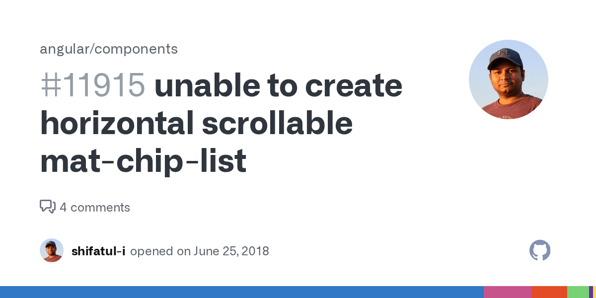 unable to create horizontal scrollable matchiplist · Issue 11915