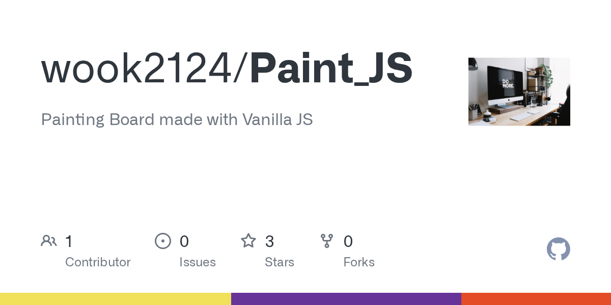 GitHub wook2124/Paint_JS Painting Board made with Vanilla JS