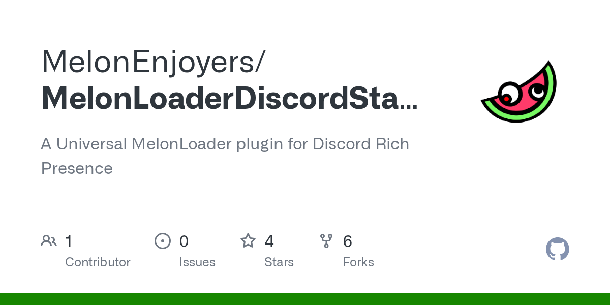 MelonLoaderDiscordStatus/DiscordStatusPlugin.cs at main · MelonEnjoyers