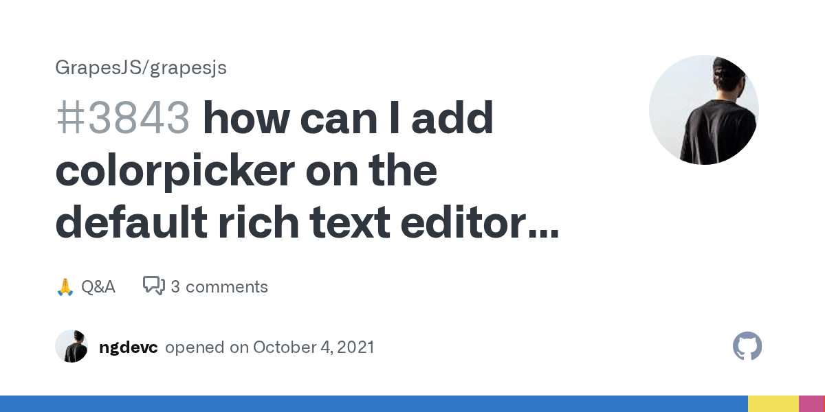 how can I add colorpicker on the default rich text editor to change