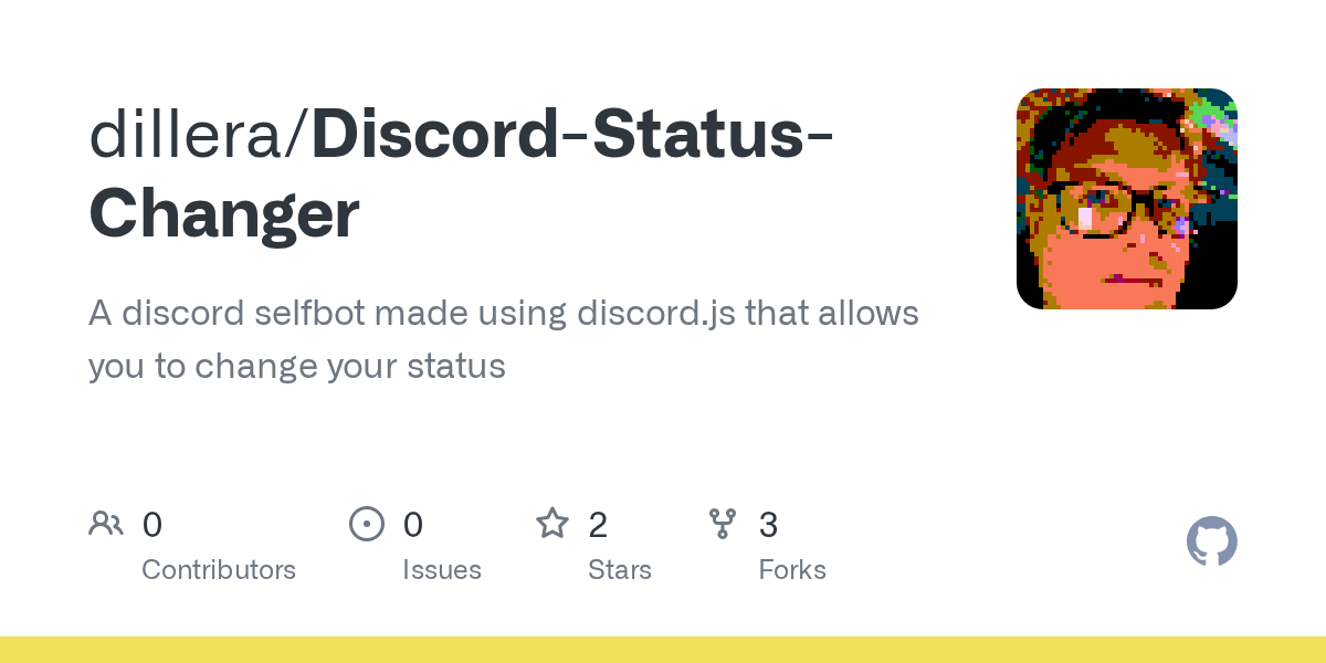 GitHub dillera/DiscordStatusChanger A discord selfbot made using