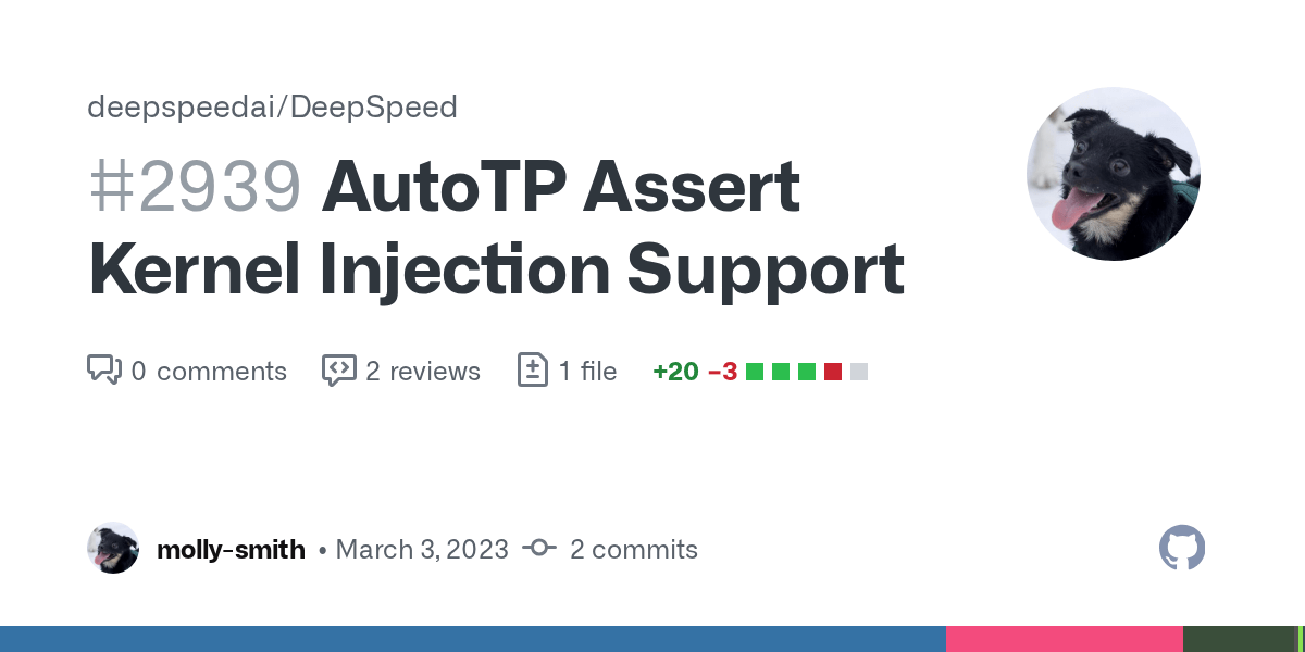 AutoTP Assert Kernel Injection Support by mollysmith · Pull Request