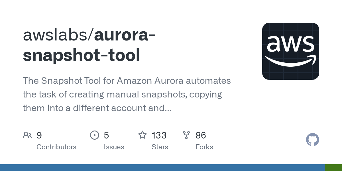 aurorasnapshottool/snapshots_tool_utils.py at master · awslabs/aurora