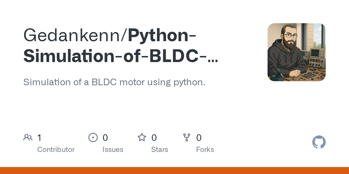 GitHub Gedankenn/PythonSimulationofBLDCmotor Simulation of a