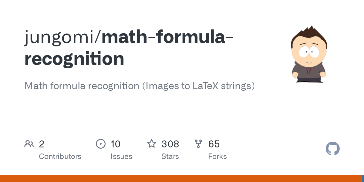 GitHub jungomi/mathformularecognition Math formula recognition