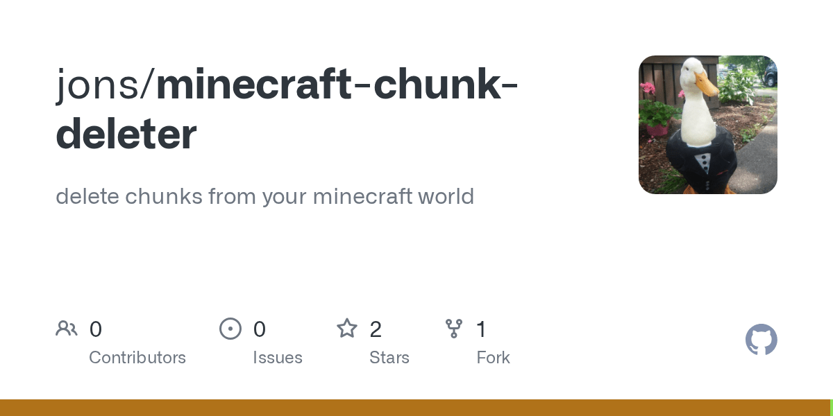 GitHub jons/minecraftchunkdeleter delete chunks from your