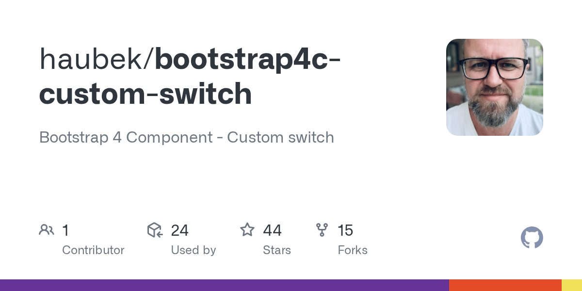 GitHub haubek/bootstrap4ccustomswitch Bootstrap 4 Component