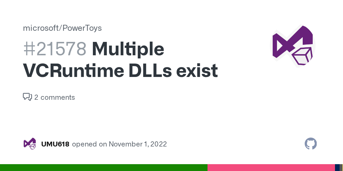 Multiple VCRuntime DLLs exist · Issue 21578 · microsoft/PowerToys · GitHub