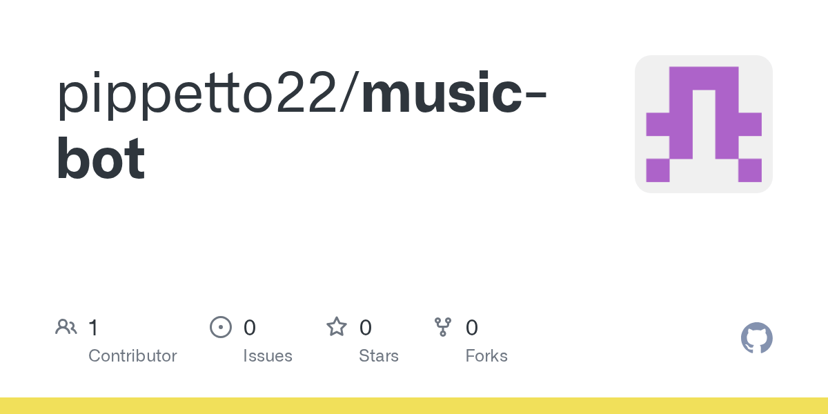 GitHub pippetto22/musicbot
