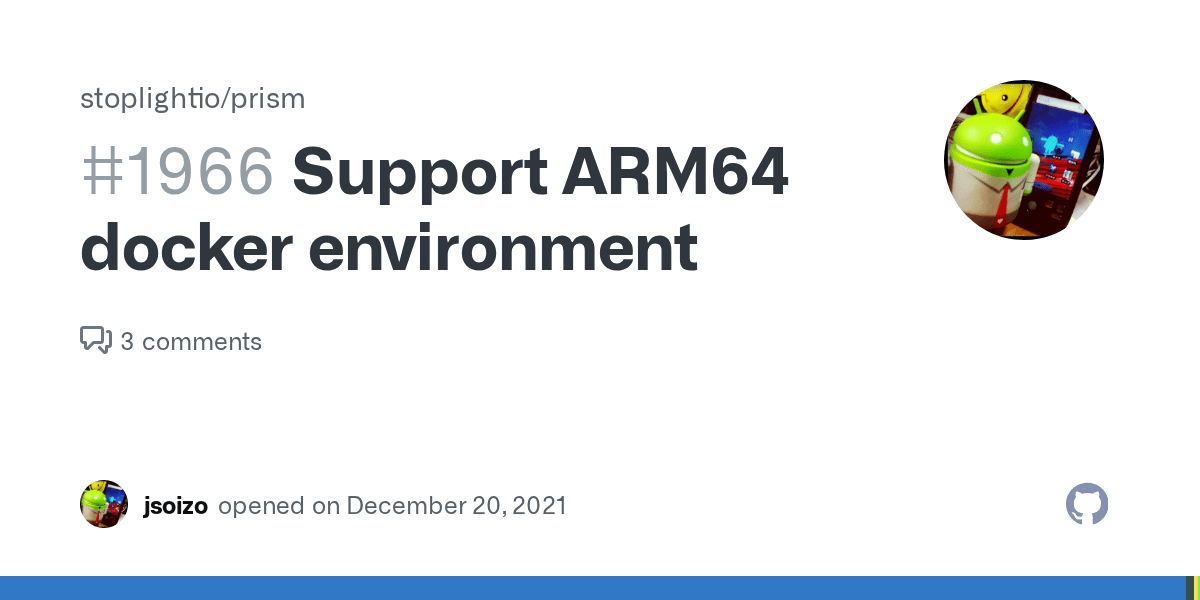 Support ARM64 docker environment · Issue 1966 · stoplightio/prism · GitHub