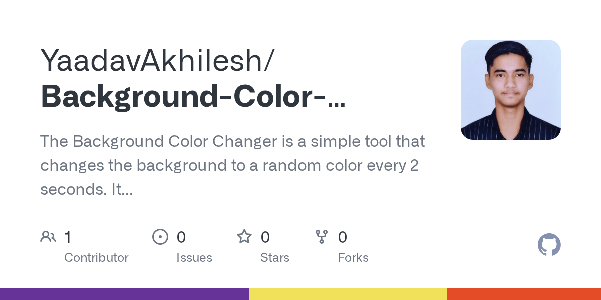 GitHub YaadavAkhilesh/BackgroundColorChanger The Background Color