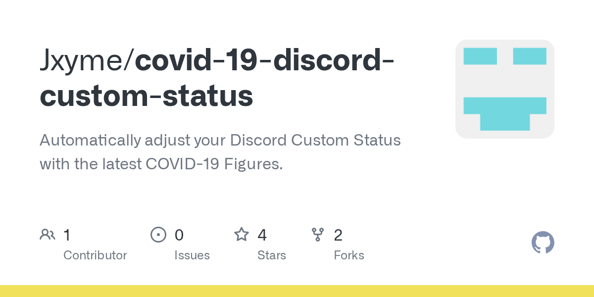 GitHub Jxyme/covid19discordcustomstatus Automatically adjust