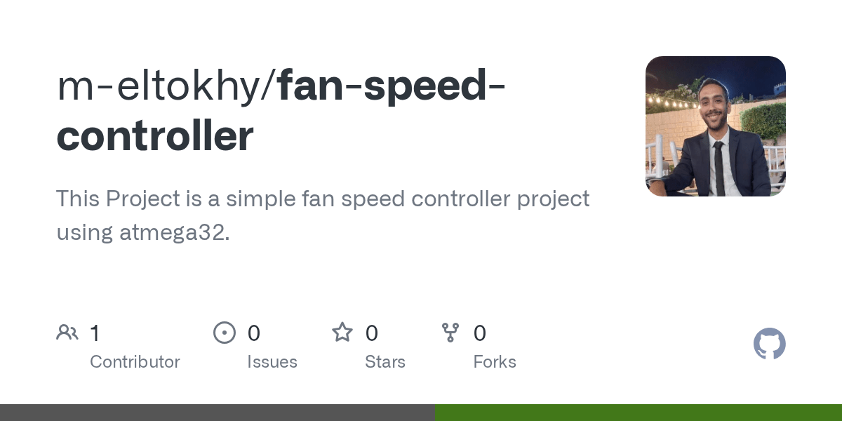 GitHub meltokhy/fanspeedcontroller This Project is a simple fan