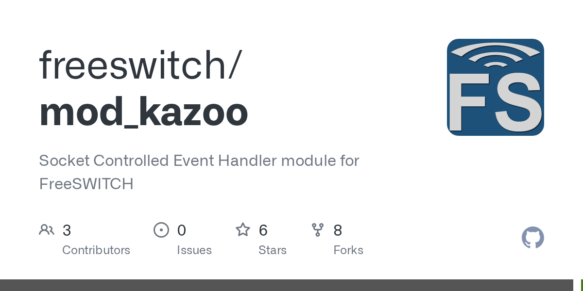 GitHub freeswitch/mod_kazoo Socket Controlled Event Handler module