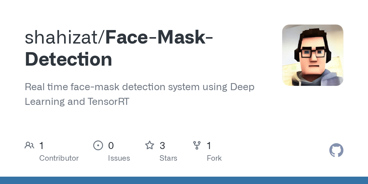 GitHub shahizat/FaceMaskDetection Real time facemask detection