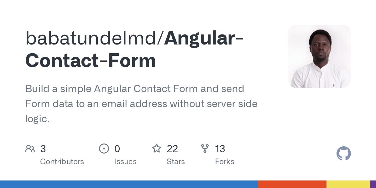 GitHub babatundelmd/AngularContactForm Build a simple Angular