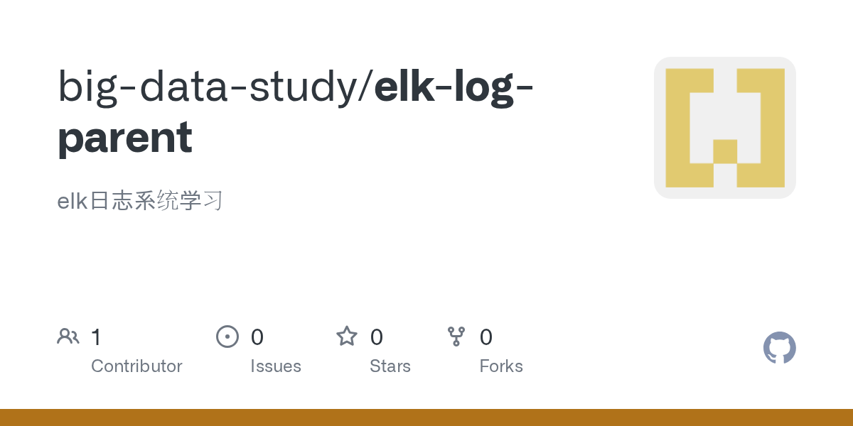 GitHub bigdatastudy/elklogparent elk日志系统学习