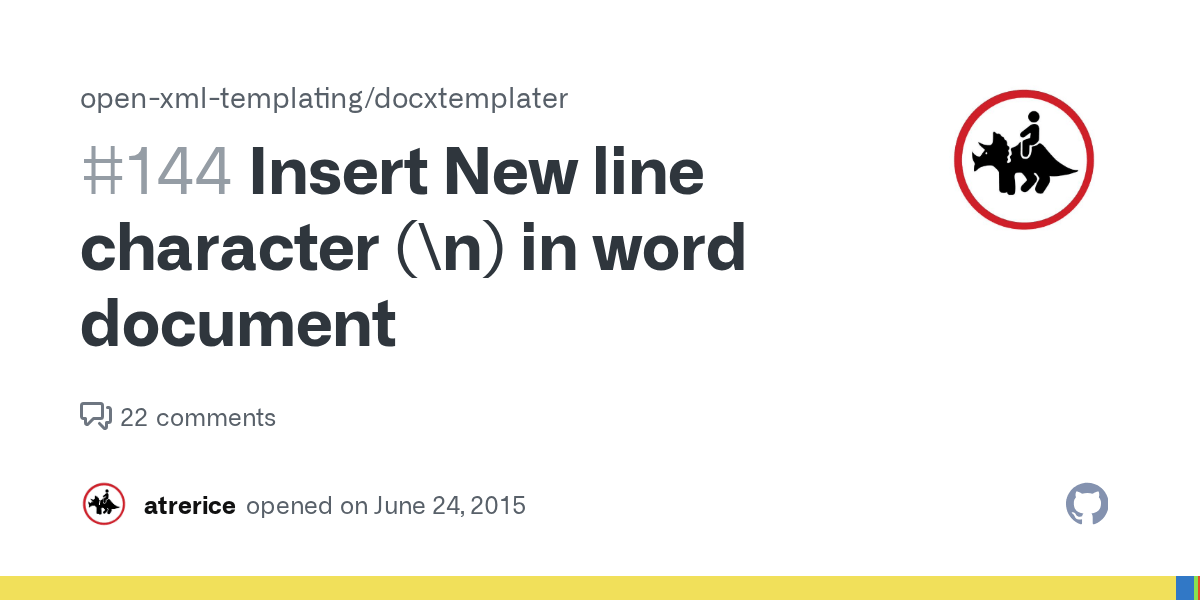 Insert New line character (\n) in word document · Issue 144 · openxml