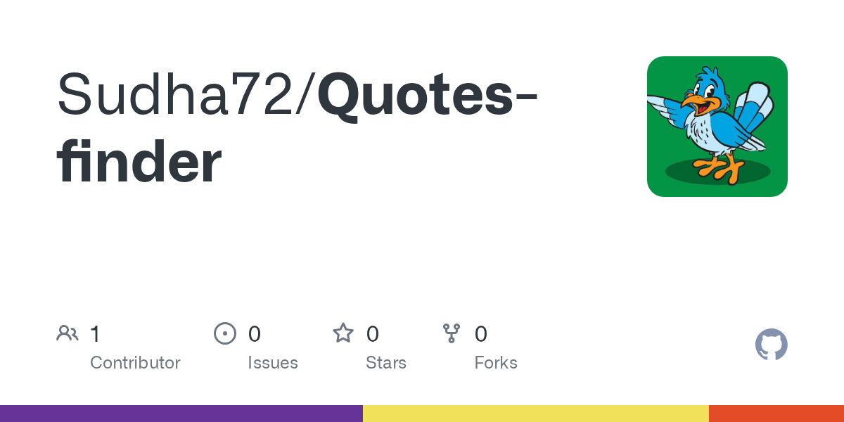 GitHub Sudha72/Quotesfinder
