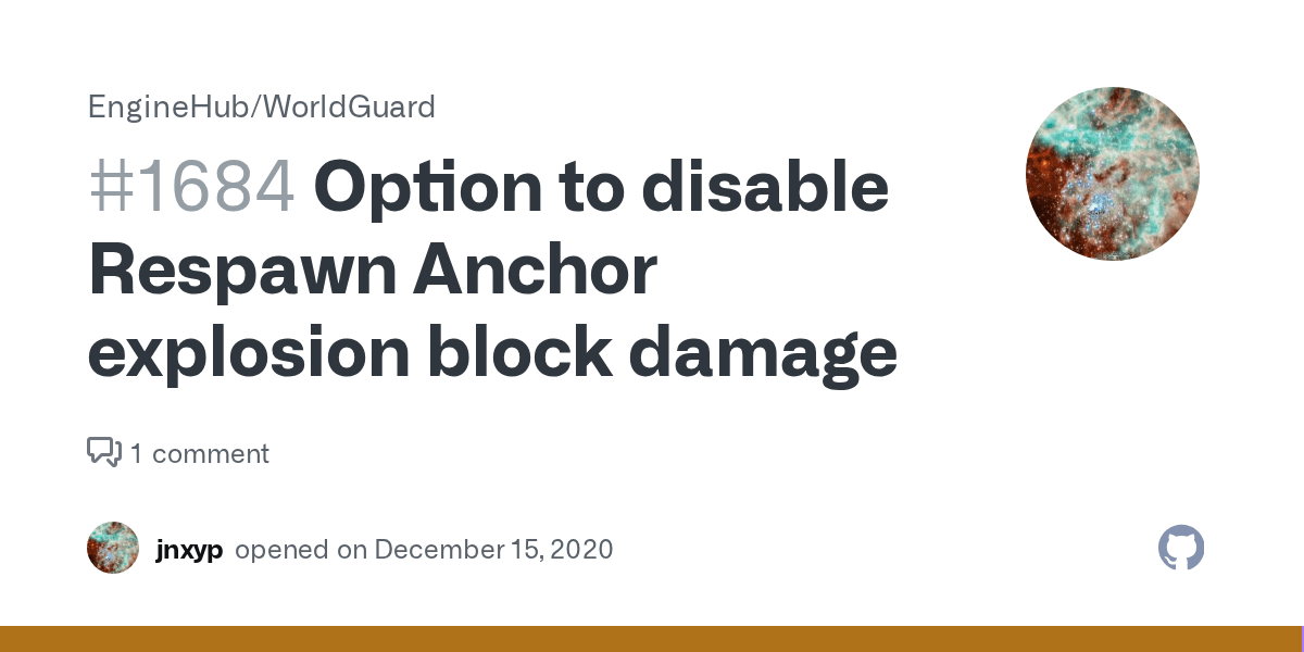 Option to disable Respawn Anchor explosion block damage · Issue 1684
