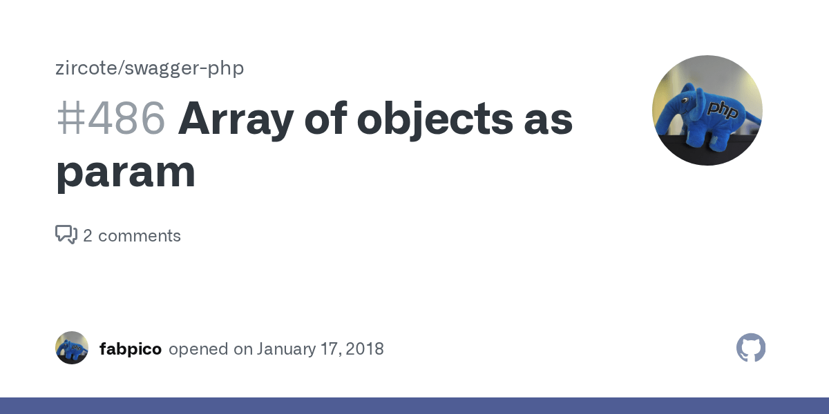 Array of objects as param · Issue 486 · zircote/swaggerphp · GitHub