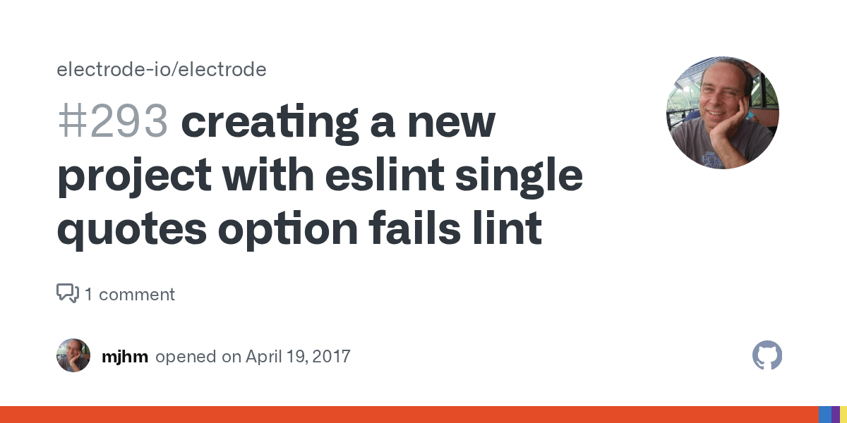 creating a new project with eslint single quotes option fails lint