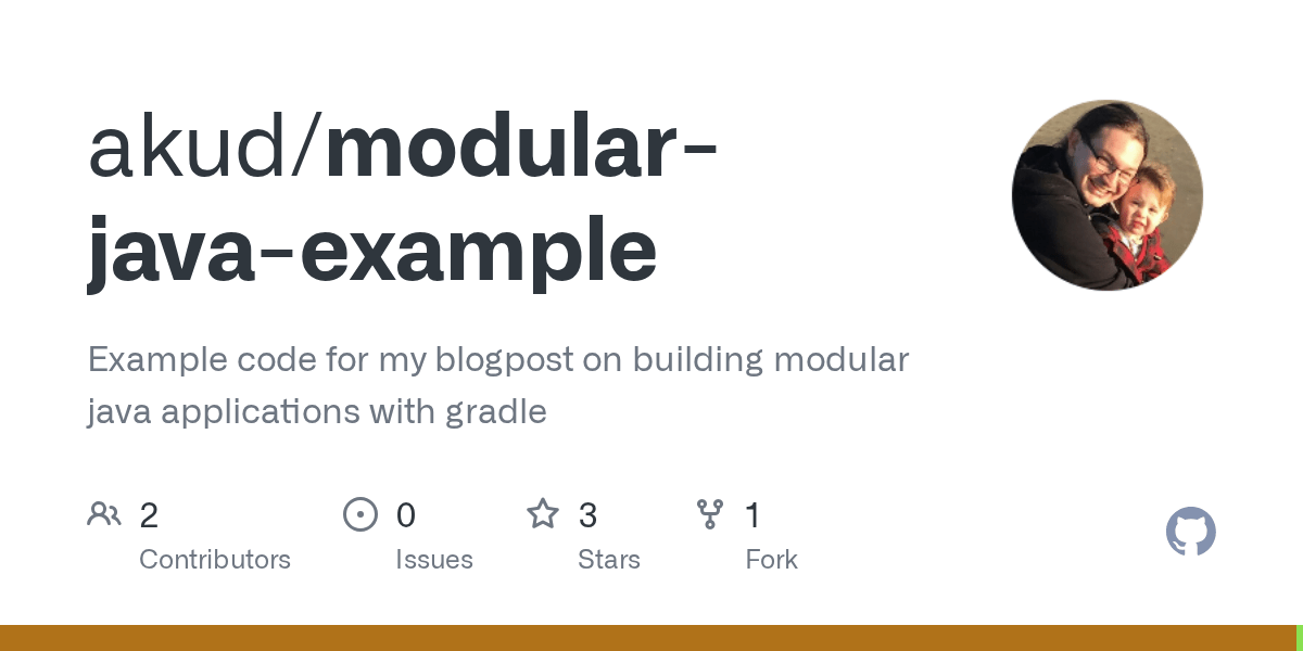 GitHub akud/modularjavaexample Example code for my blogpost on