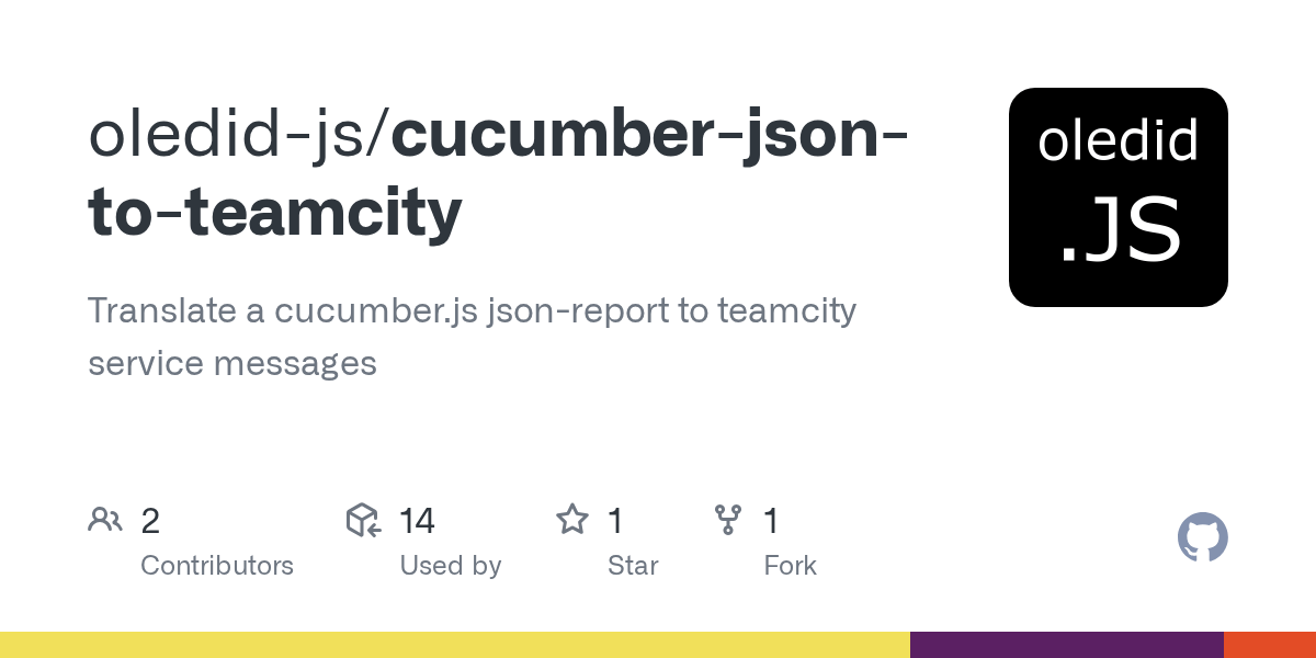 GitHub oledidjs/cucumberjsontoteamcity Translate a cucumber.js