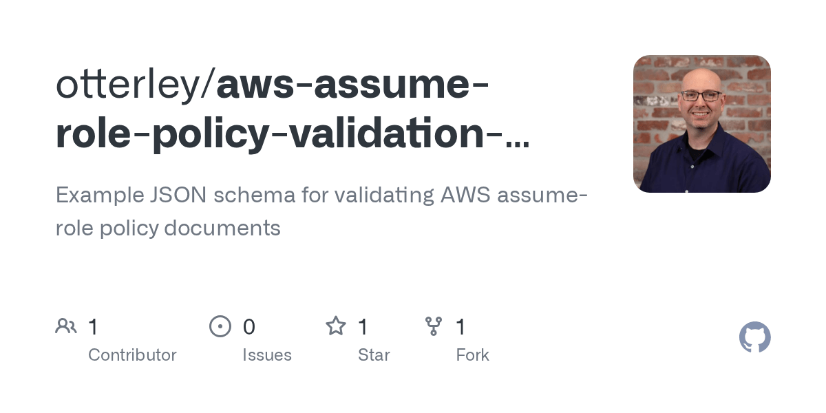 GitHub otterley/awsassumerolepolicyvalidationexample Example