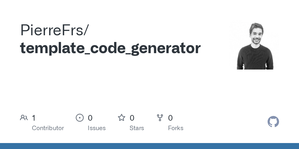 GitHub PierreFrs/template_code_generator