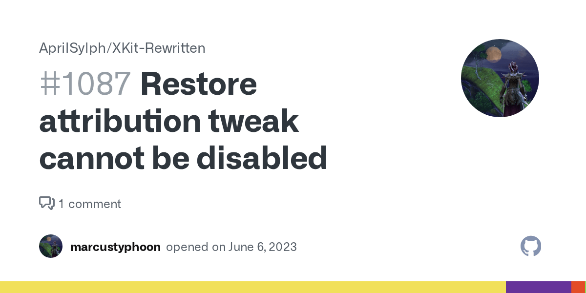 Restore attribution tweak cannot be disabled · Issue 1087 · AprilSylph