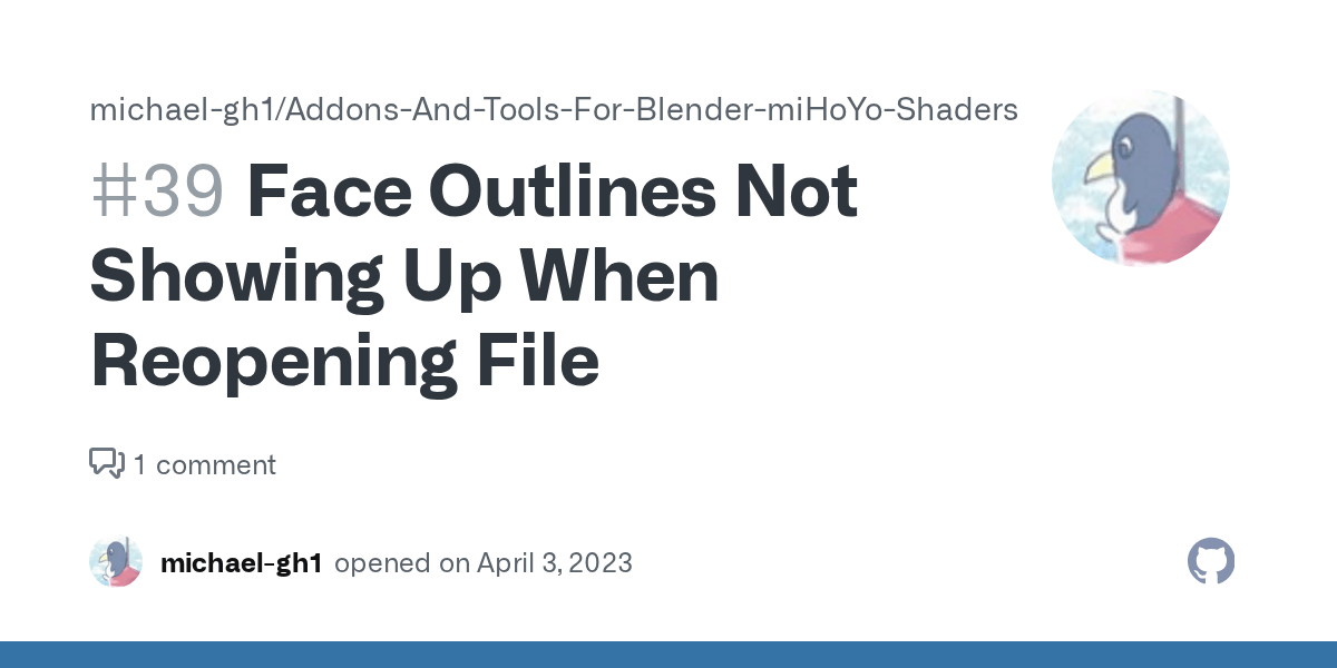 Face Outlines Not Showing Up When Reopening File · Issue 39 · michael