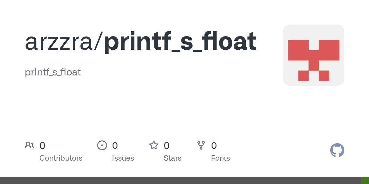 GitHub arzzra/printf_s_float printf_s_float