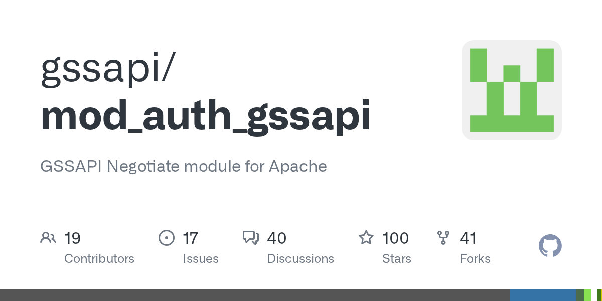 GitHub gssapi/mod_auth_gssapi GSSAPI Negotiate module for Apache