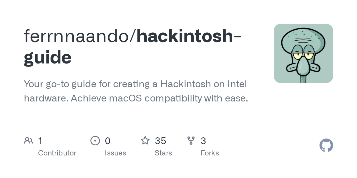 GitHub ferrnnaando/hackintoshguide Your goto guide for creating a