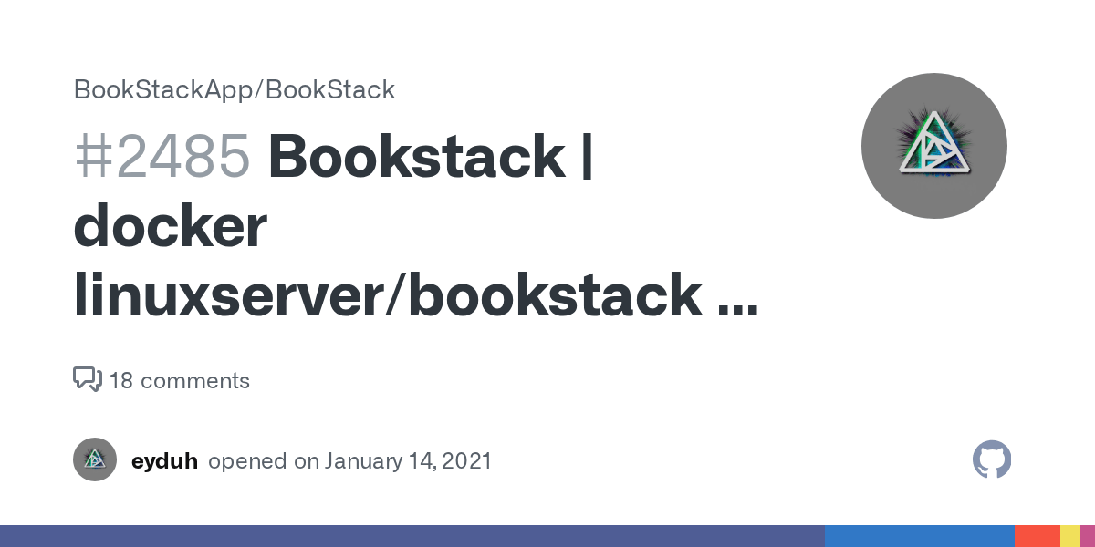 Bookstack docker linuxserver/bookstack + nginxproxymanager · Issue 2485 · BookStackApp
