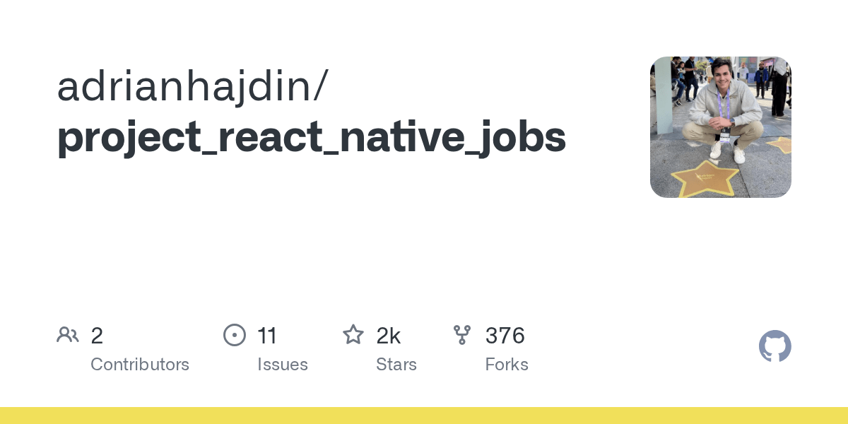 Compare · adrianhajdin/project_react_native_jobs · GitHub