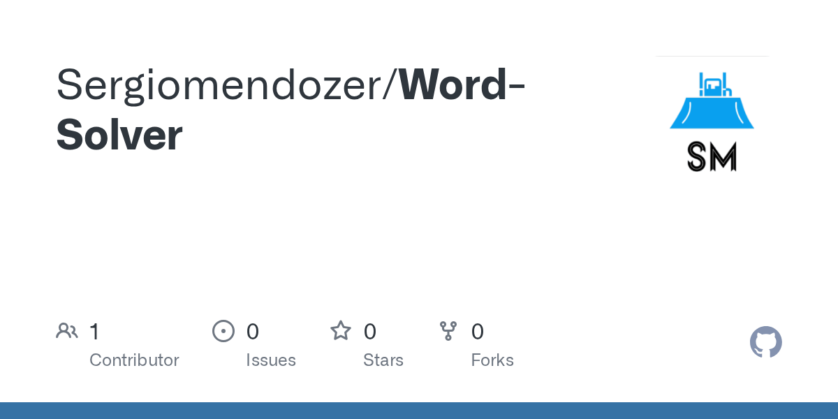 GitHub Sergiomendozer/WordSolver