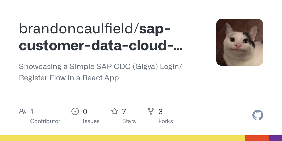 GitHub brandoncaulfield/sapcustomerdatacloudgigyareact