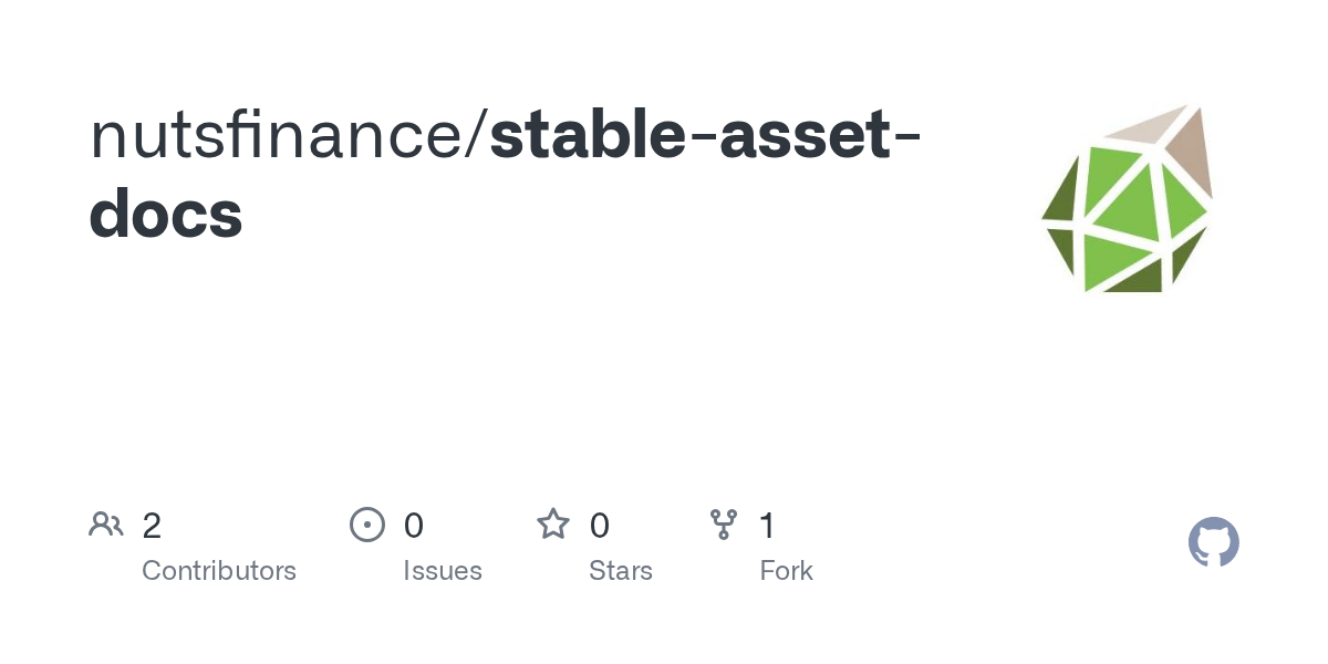 GitHub nutsfinance/stableassetdocs