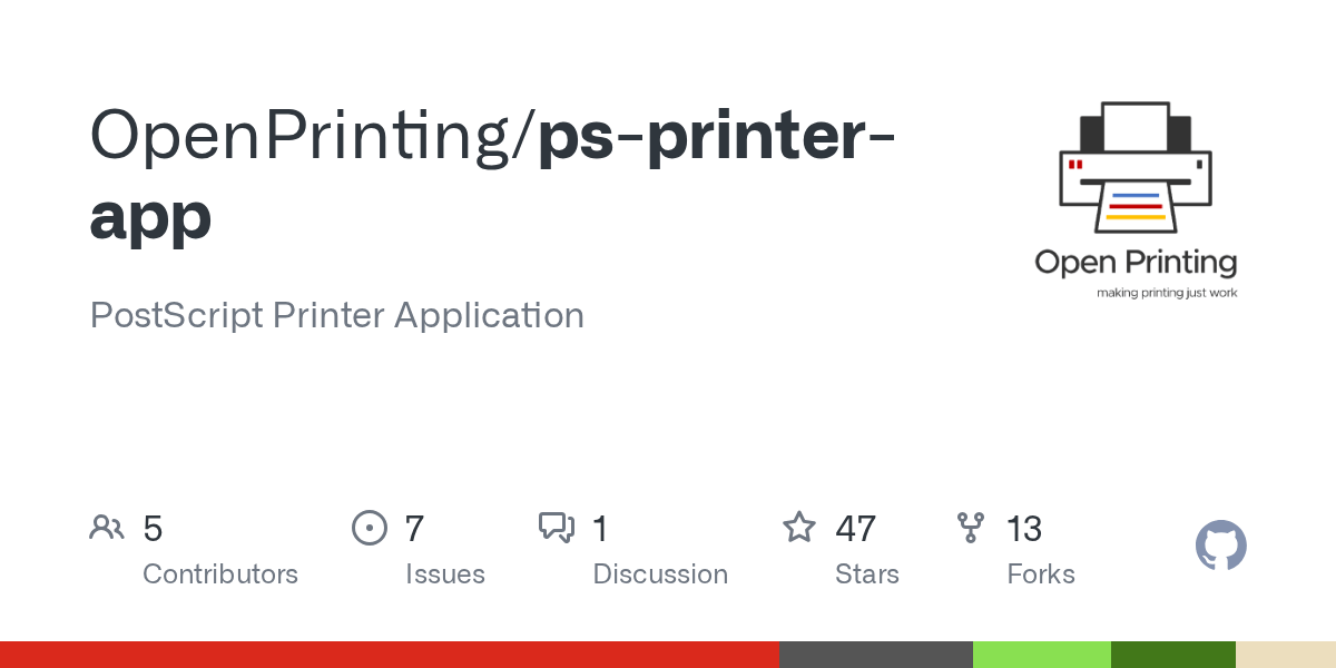 GitHub OpenPrinting/psprinterapp PostScript Printer Application
