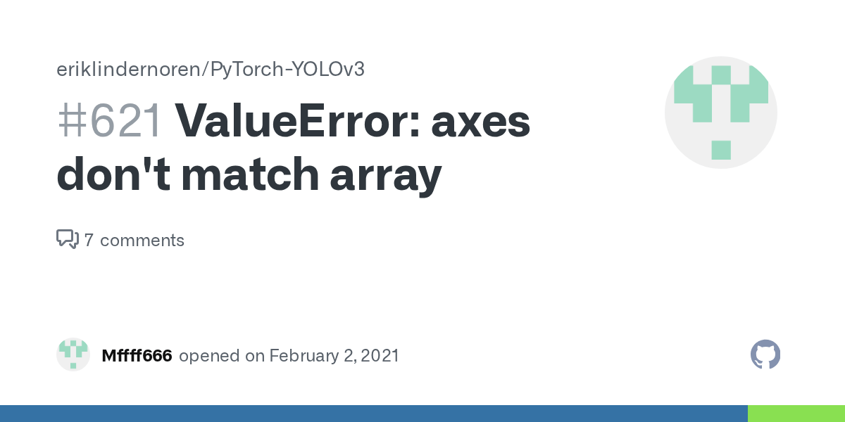 ValueError axes don't match array · Issue 621 · eriklindernoren