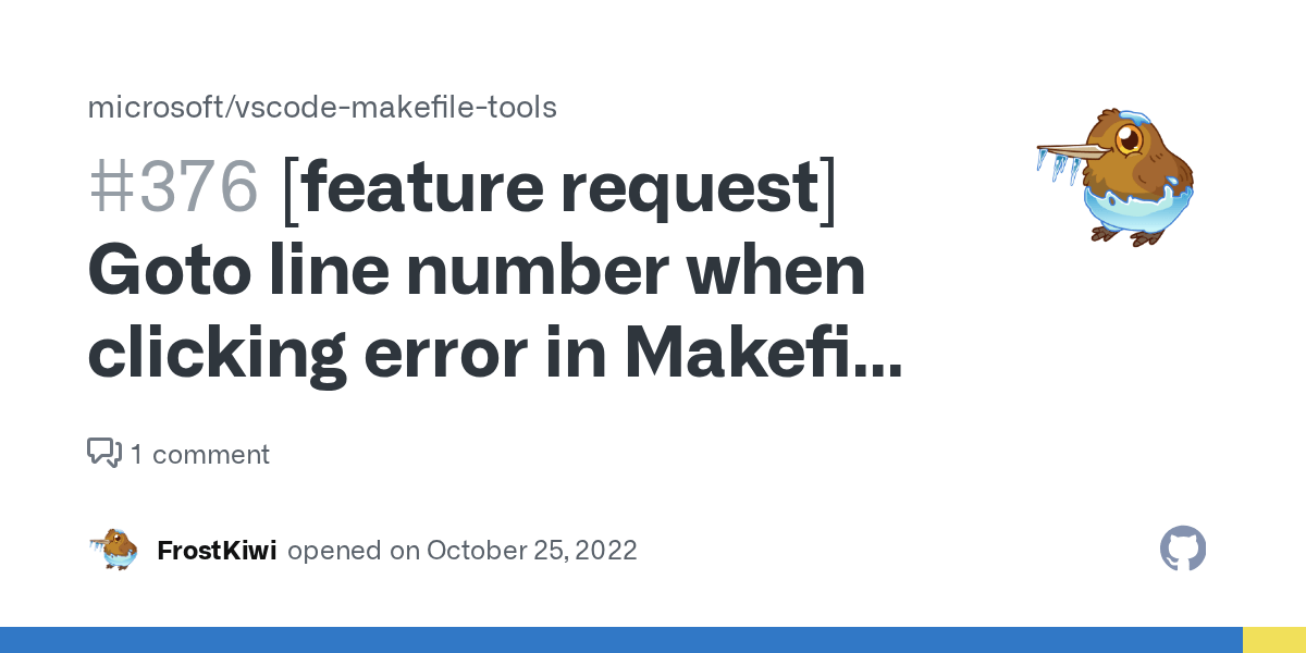 [feature request] Goto line number when clicking error in Makefile