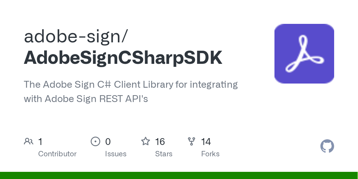 GitHub adobesign/AdobeSignCSharpSDK The Adobe Sign C Client
