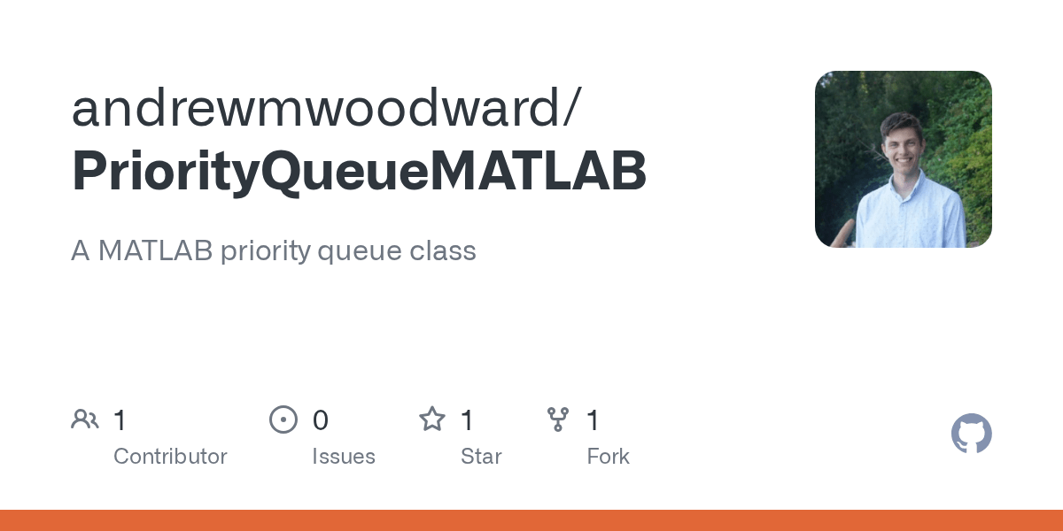 GitHub andrewmwoodward/PriorityQueueMATLAB A MATLAB priority queue class