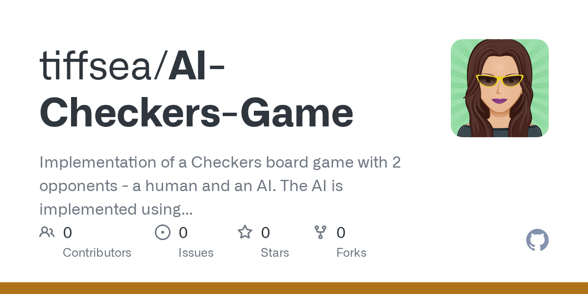GitHub tiffsea/AICheckersGame Implementation of a Checkers board