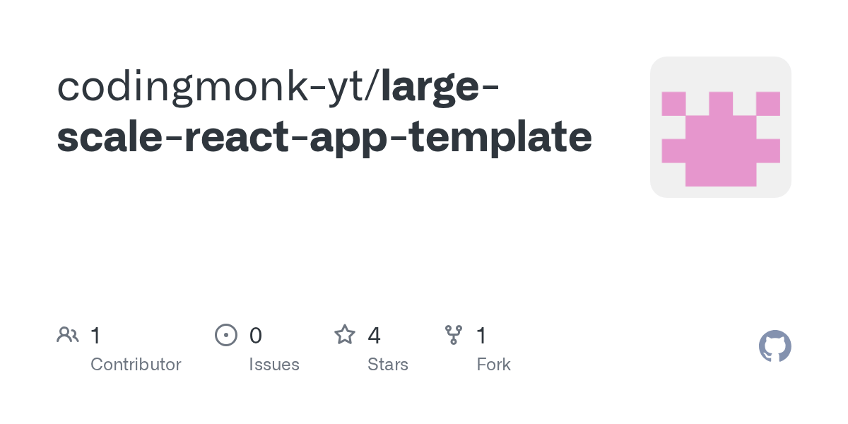 GitHub codingmonkyt/largescalereactapptemplate