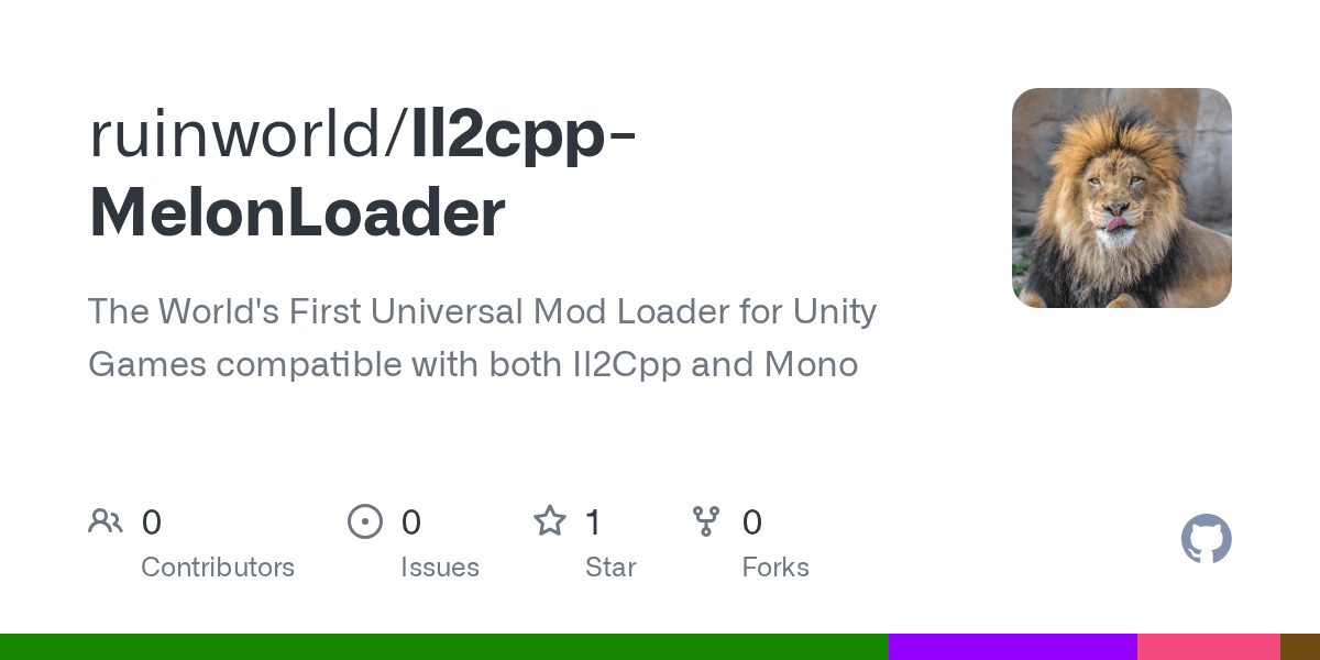 GitHub ruinworld/Il2cppMelonLoader The World's First Universal Mod