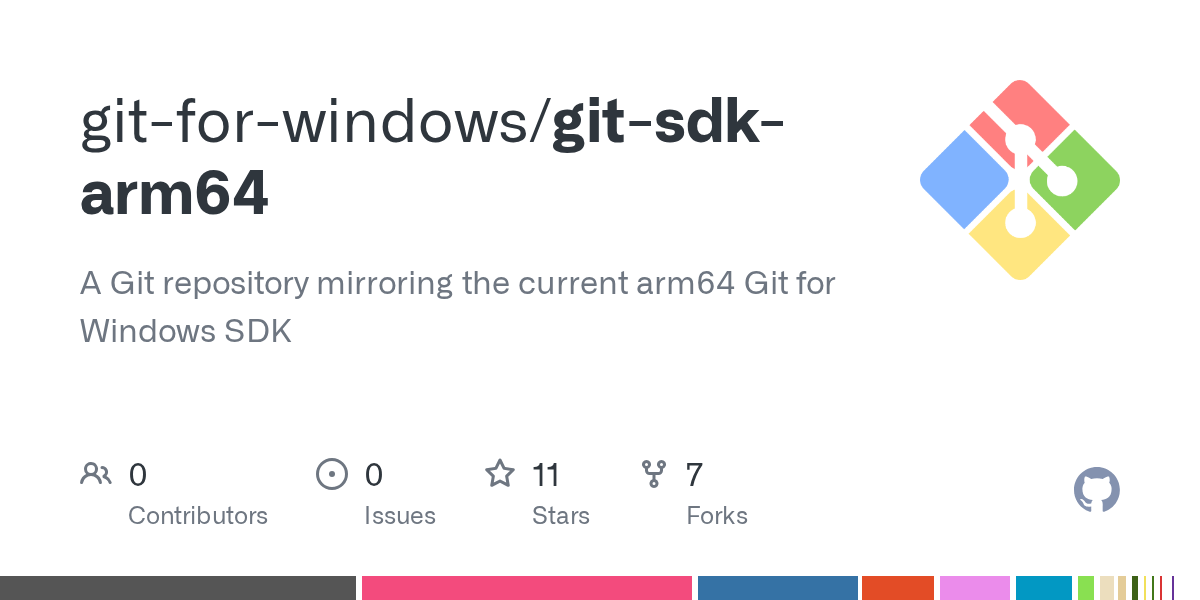 GitHub gitforwindows/gitsdkarm64 A Git repository mirroring the